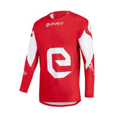 Maglia X TREME 23, una maglia off-road leggera e traspirante. Design rosso e bianco. Di ELEVEIT MOTOBOOTS.